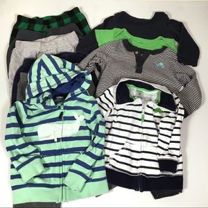 Carters 12 Month Baby Boy Clothing Lot 11 Pieces